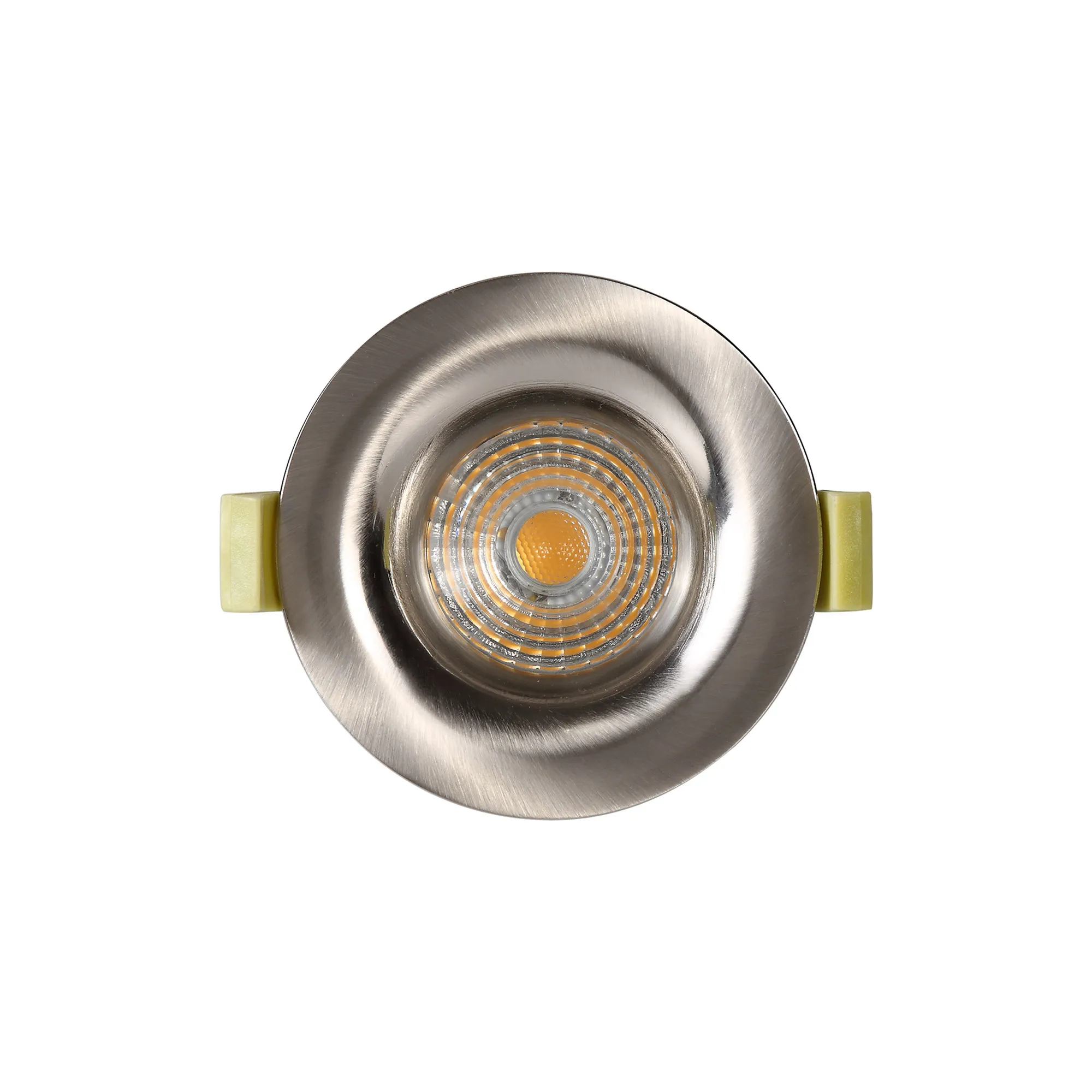 Bruve GU10 Recessed Round Satin Nickel IP65 Downlighter, Cut-Out 68mm DX200403  Dlux Bruve IP65